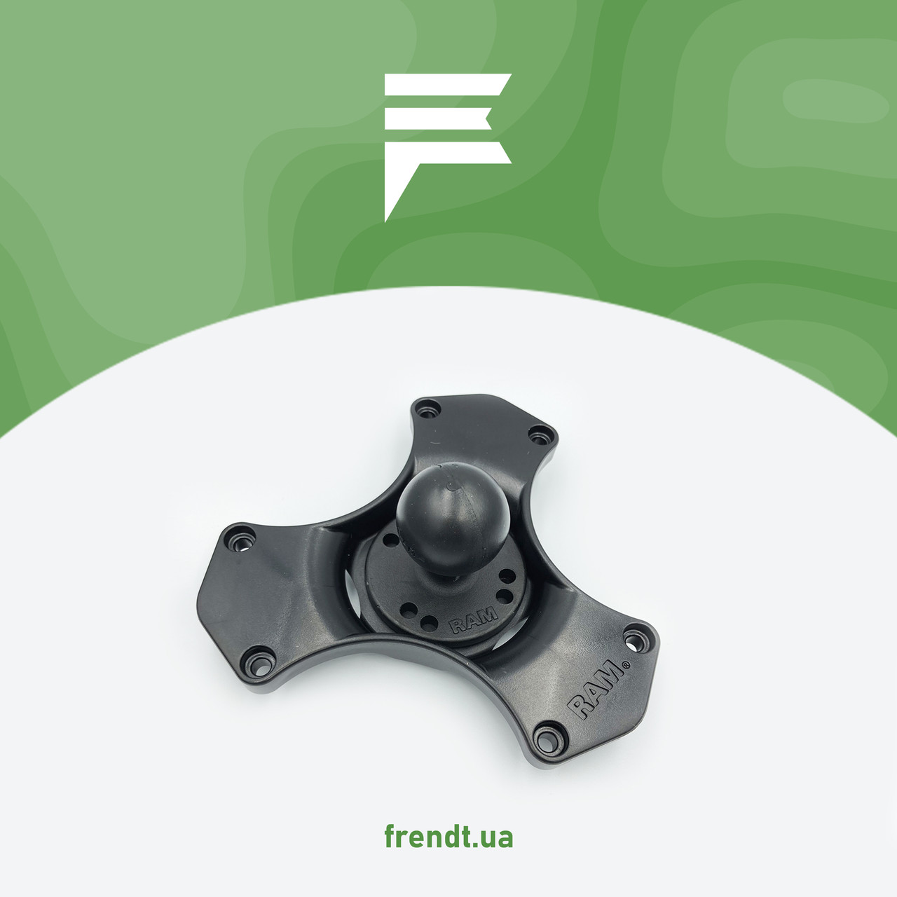 Потрійна присоска RAM Twist-Lock із кулькою у трактор