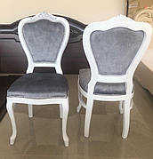 Стілець обідній дерев'яний в класичному стилі для вітальні, їдальні, кухні колір горіх Франческа OLB