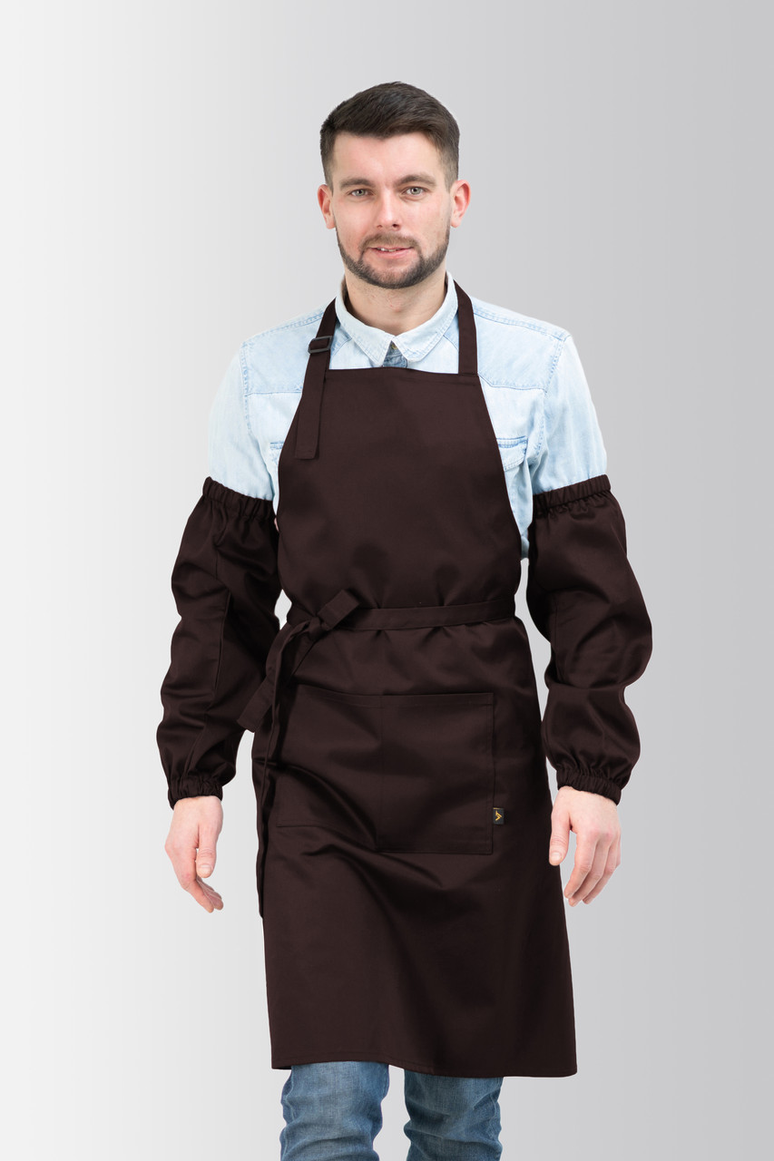 Нарукавники для кухаря, продавця, флориста Коричневі, фото 1
