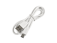 USB кабель для i9500 с удлиненным коннектором Micro 1m белый