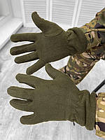 Армейские тактические флисовые перчатки олива