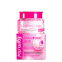 Крем для лица FarmStay Hyaluronic Acid Premium Balancing Cream увлажняющий 100 гр