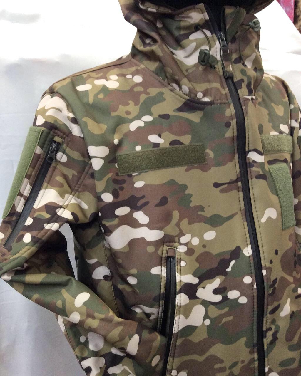 Куртка армійська весняна SoftShell софтшелл Мультикам. Розмір ХL.