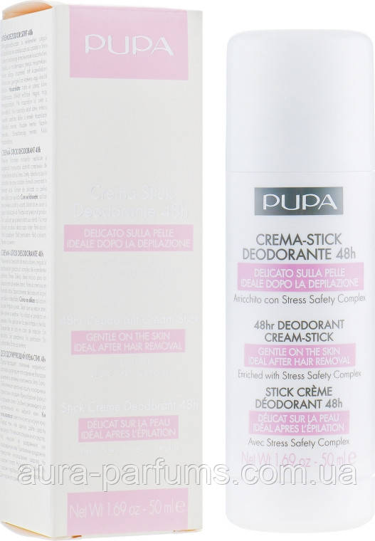 Кремовий lезодорант-стік Pupa 48Hr Deodorant Cream-Stick