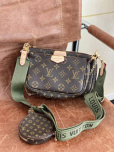 Жіноча Сумка Louis Vuitton Multi Pochette Brown Haki