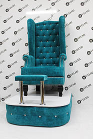 Комплект педикюрних меблів Diamant Aqua (педикюрне крісло+подіум)
