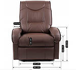 Крісло для відпочинку з відкидною спинкою JEFF, фото 8