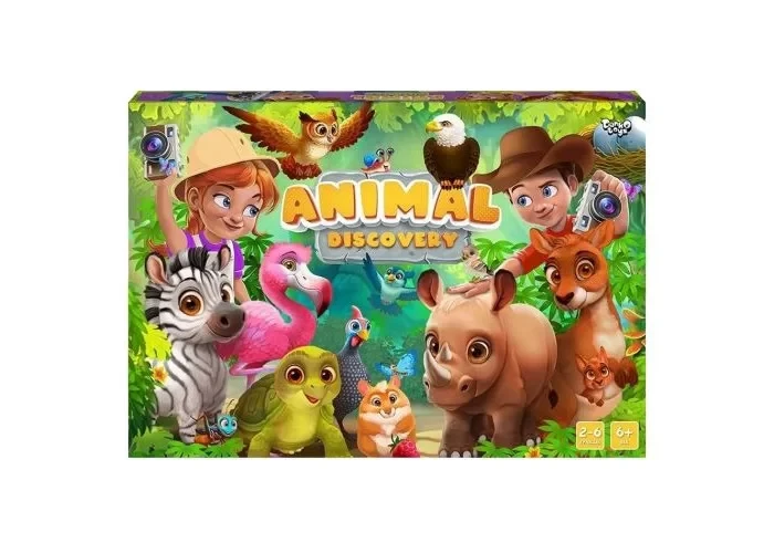 Настільна гра "Animal Discovery" (укр) Danko Toys, Настільна розважальна гра Danko Toys
