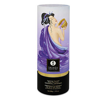 Пінлива сіль для ванни Shunga Dead Sea salt Oriental Crystals — Exotic Fruits (500 г) Bomba💣