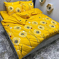 Семейный комплект постельного белья 150х220 Одуваны кульбаба желтые растения цветы бязь голд люкс Виталина
