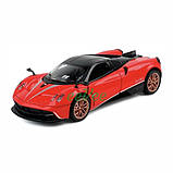 Машинка Pagani Huayra Dinastia іграшка моделька металева колекційна 15 см Червоний (59933), фото 3