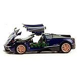 Машинка Pagani Huayra Dinastia іграшка моделька металева 15 см Темно-фіолетовий (60001), фото 9