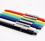 Ручка гелева, "Clip" 0.5, чорні чорнила, жовтий корпус, фото 2