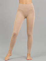 Легінси безшовні жіночі з мікрофібри Giulia Leggings model 2 Naturalle S/M Бежеві