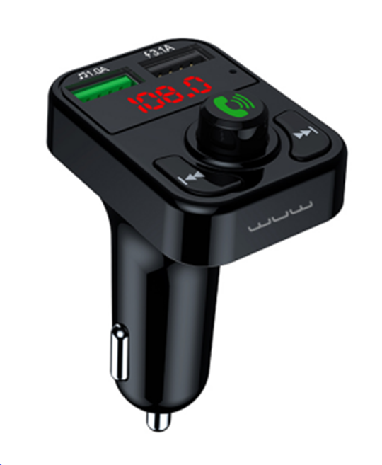 FM-трансмітер модулятор WUW C150 2USB Wireless car kit, фото 1