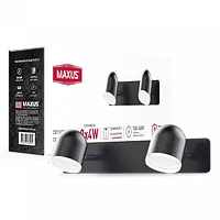 Спотовый светильник MAXUS MSL-01W 2x4W 4100K черный