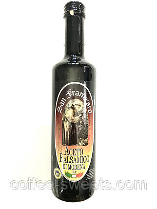Уксус бальзамічний Aceto Balsamico di Modena San Francesco 0.5 л Італія, фото 2