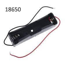 Відсік (тримач) (холдер)  для одного акумулятору 18650 з дротами