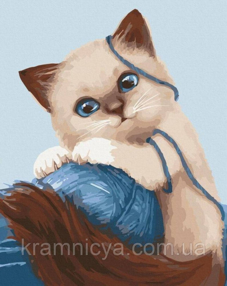 Картина за номерами Грайливий кошеня, ArtCraft 30х40 (11673-AC)