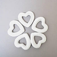 Набір пінопластових фігурок Santi Контурні серця 5шт 3,5см