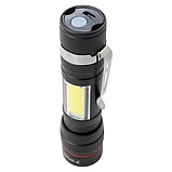 Світлодіодний ліхтарик із вбудованим акумулятором BAILONG BL-520-T6 COB з кейсом, фото 3