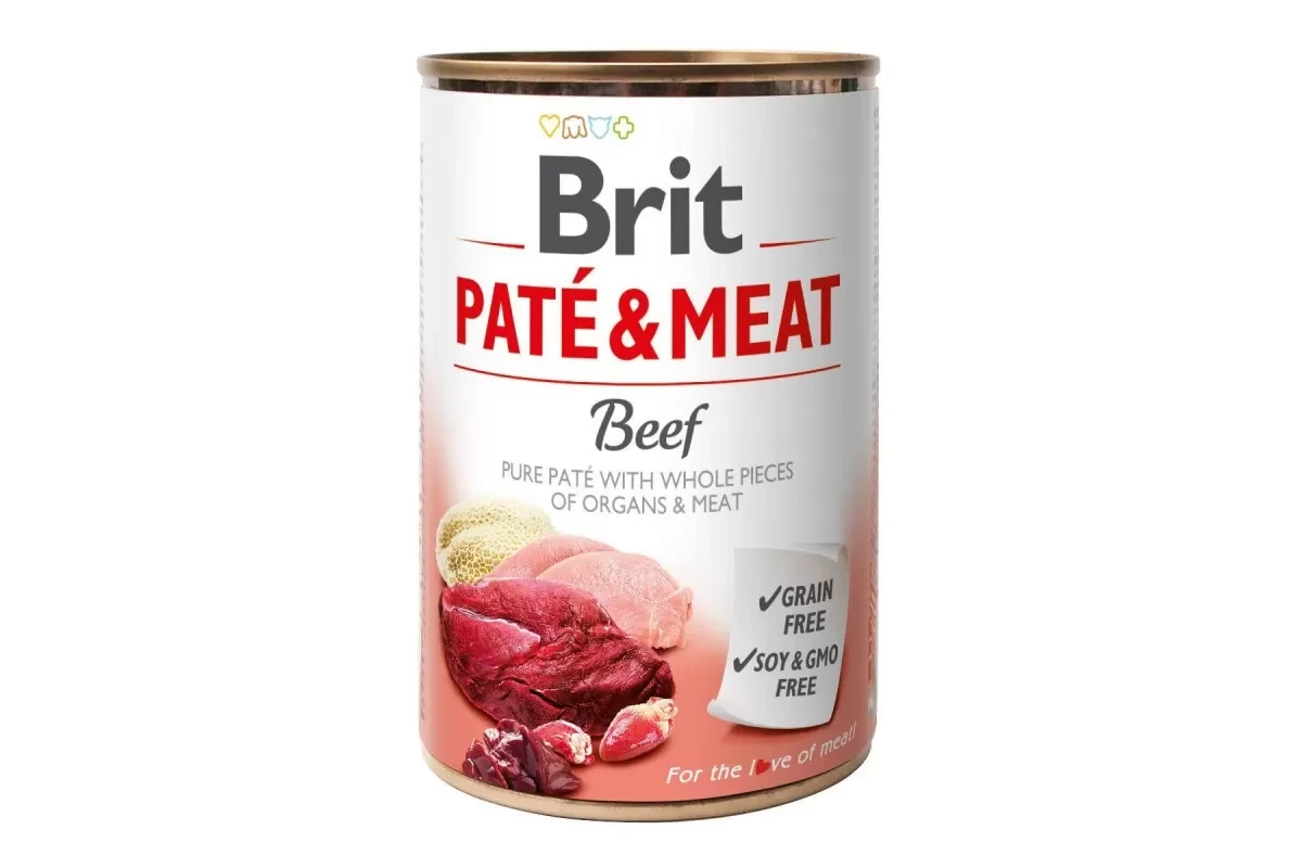 Вологий корм для собак Brit Pate&Meat Dog 400 г (яловичина)