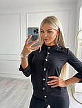 Базова жіноча Блуза чорна (різні кольори) норма та батал, фото 3
