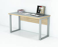 Офісний стіл лофт БП-1 (600x1400x765) Сірий/Дуб Сонома Гамма стиль