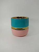Горшок для цветов керамика Барби 11 х 10 см, цвет разноцветный