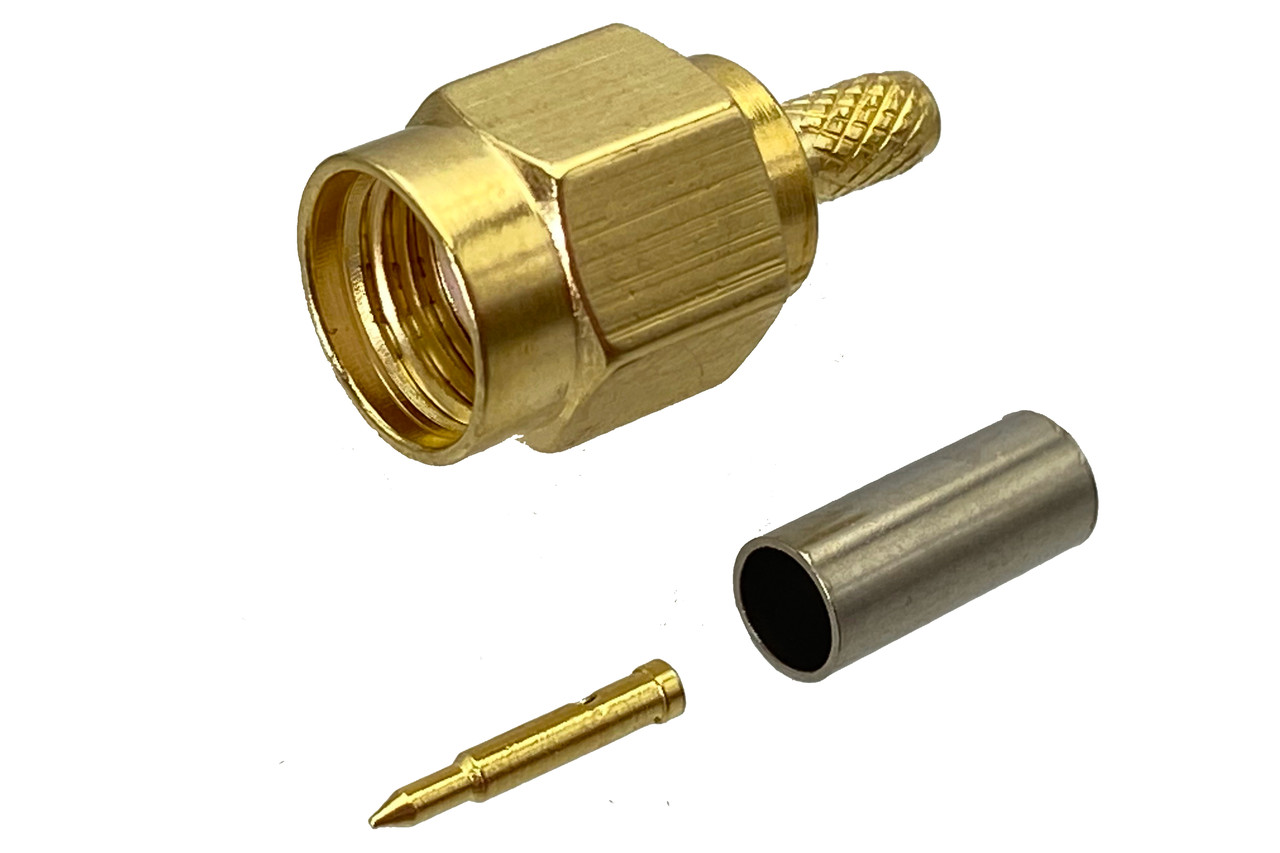 Роз'єм високочастотний обтискний на кабель RG174/RG316/RG179 (SMA