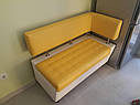 Стильний кухонний диванчик Леонис з бічною спинкою та утяжкою (виготовлення під розмір замовника), фото 9