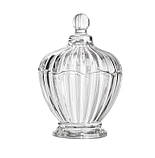 Скляна цукорниця-цукерниця з кришкою 100 мм, фото 2