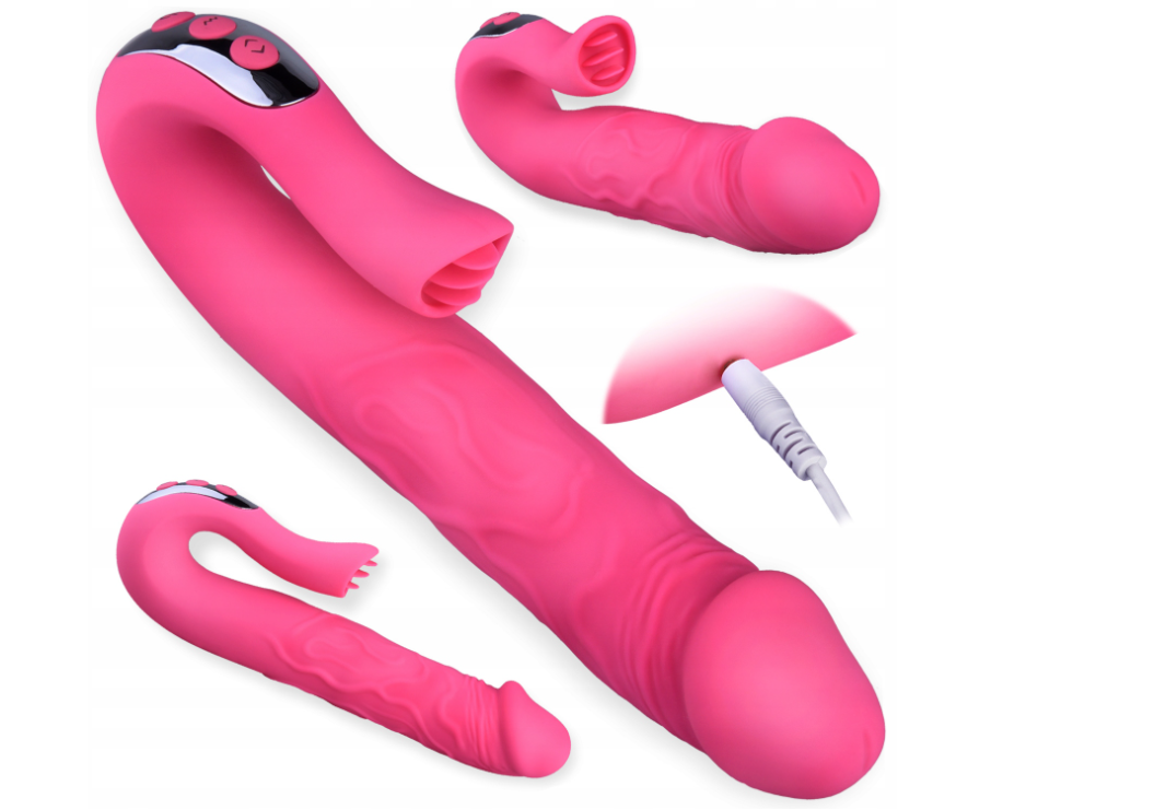Силіконовий вібратор G-spot CLITORAL STIMULATOR з масажем клітора та точки G