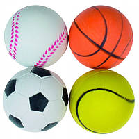 Игрушка для собак мягкий резиновый мяч 6 см TatraPet Dental Fan в ассортименте