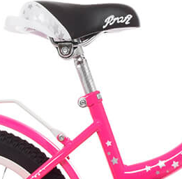 Детский велосипед с корзинкой 16 дюймов Profi Star розовый двухколесный профи Y1692-1 - фото 5 - id-p1710790809