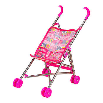 Коляска для ляльок 6602E-1, метал, у зібраному вигляді 40*20*41 см