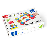 Навчальний набір "Логічні блоки Д'єня" Igroteco 900408, 48 деталей, фото 3