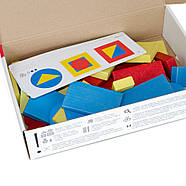 Навчальний набір "Логічні блоки Д'єня" Igroteco 900408, 48 деталей, фото 4