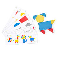 Навчальний набір "Логічні блоки Д'єня" Igroteco 900408, 48 деталей, фото 5