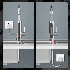 Проточний електричний кран-водонагрівач LCD RX-011, Мінібойлер кран змішувач із підігрівом води, фото 6