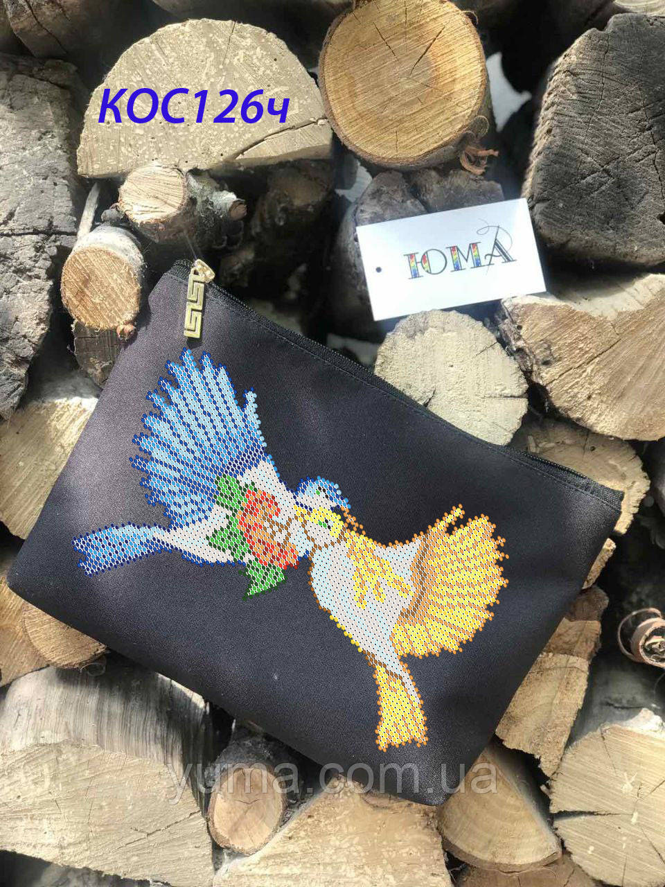 Косметичка під вишивку бісером