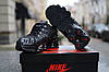 Чоловічі та жіночі кросівки Nike Shox TL Triple Black Чорні Взуття Найк Шокс ТЛ Тріпл повсякденні текстиль сіткадемісезон, фото 6