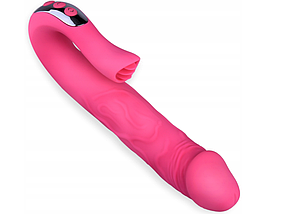 Силіконовий вібратор G-spot CLITORAL STIMULATOR з масажем клітора та точки G, фото 3
