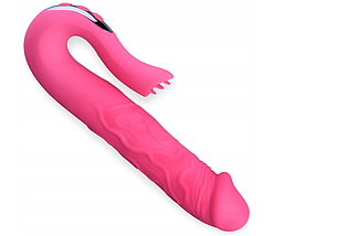 Силіконовий вібратор G-spot CLITORAL STIMULATOR з масажем клітора та точки G, фото 5