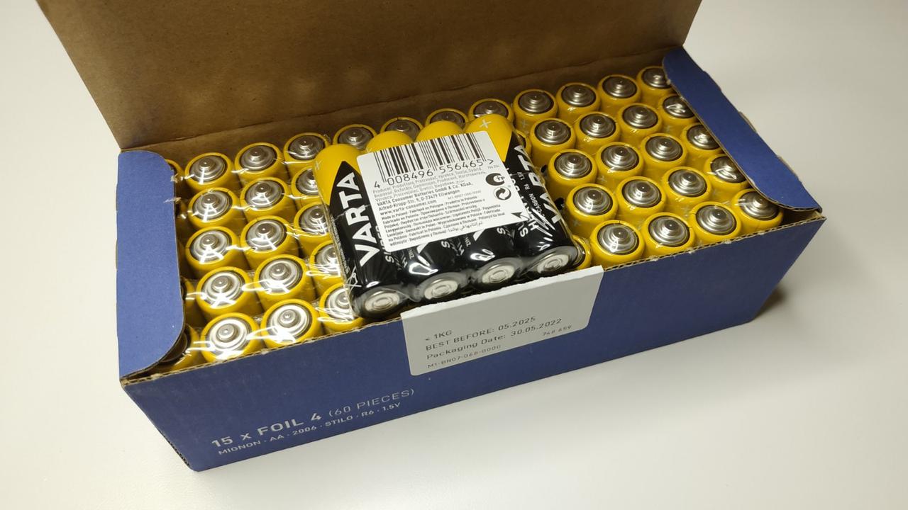 Батарейка сольова VARTA Mignon Super Heavy DUTY R6/AA 1.5V (60 шт.), фото 1