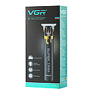Акумуляторна машинка для стрижки волосся з USB-зарядкою, VGR V-082 / Бездротовий триммер для вусів та бороди, фото 10