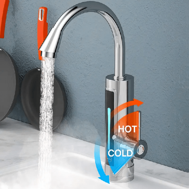 Проточный Мини Бойлер Кран Смеситель с Подогревом Воды MR-RX-011 ...