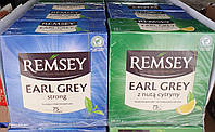 Чай чорний "Remsey" Синій/Зелений 75 пак.