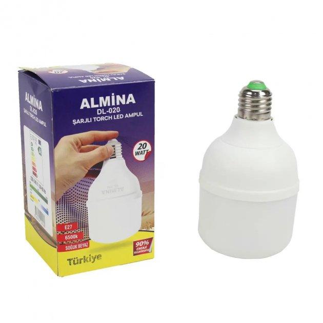 Лампочка LED від акумулятора, 4 години роботи, Е27, ALMINA 12W, Аварійна енергоощадна лампа, фото 1