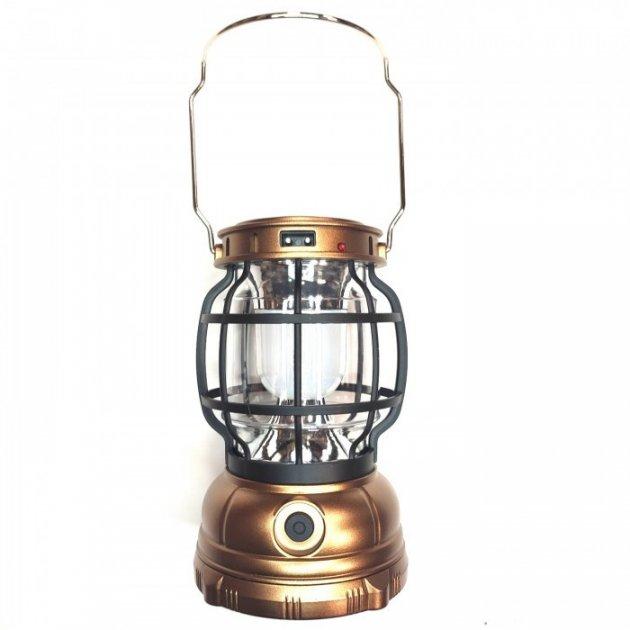 Ліхтар кемпінговий акумуляторний G88 Переносна лампа ліхтарик із сонячною панеллю